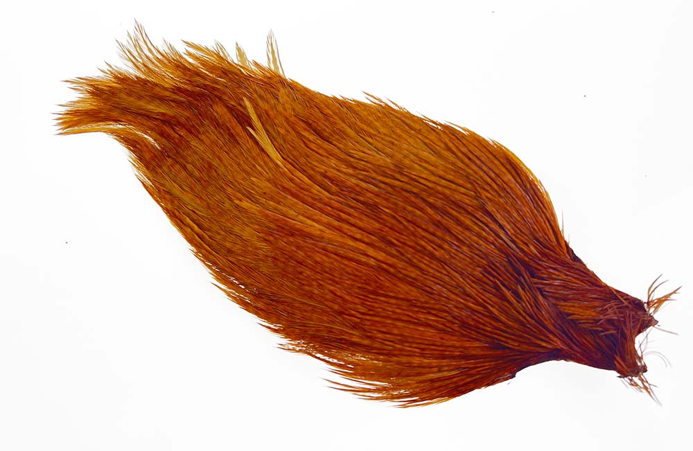 #1 Ewing Cape Hvid Farvet Ginger - Tørflue Nakker