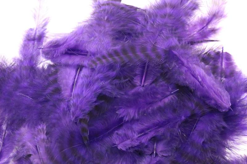 Bløde Hackles - Grizzly Purple fra Hareline