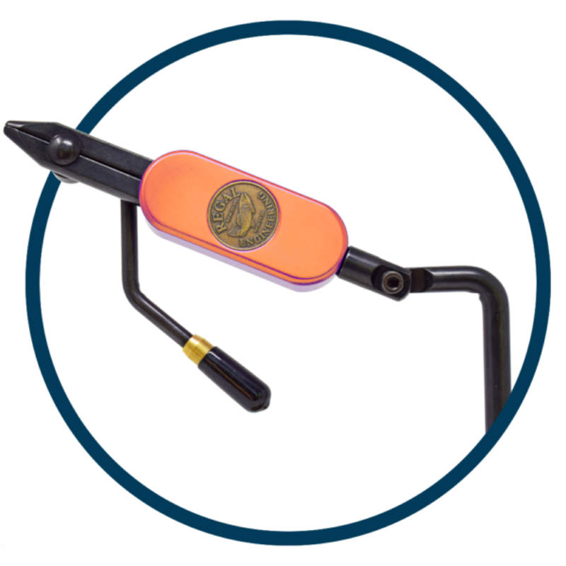 Medallion Series Fluehoved med Skafter - Orange Ember