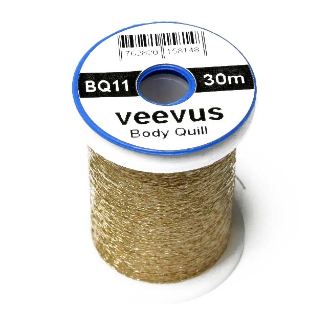 Veevus Body Quill - Tan til Tråd, Tinsel og Wire