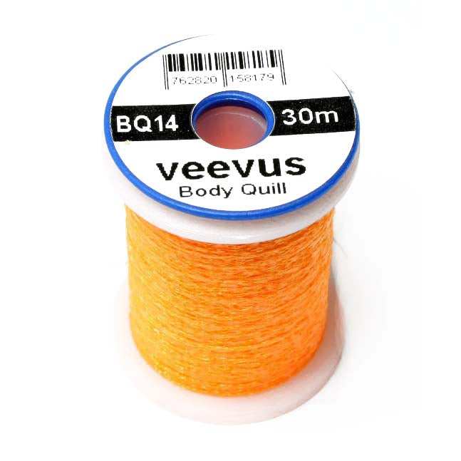 Veevus Body Quill - Hot Orange til dit næste fiskeprojekt