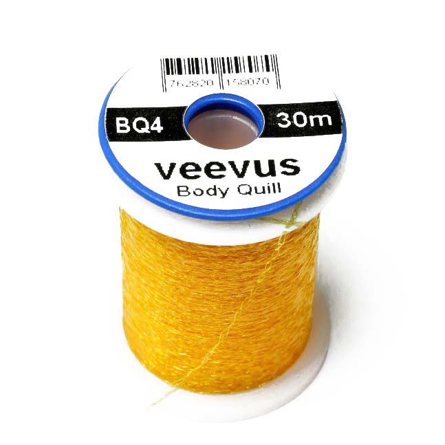 Veevus Body Quill - Guld Tinsel til Fiskeri