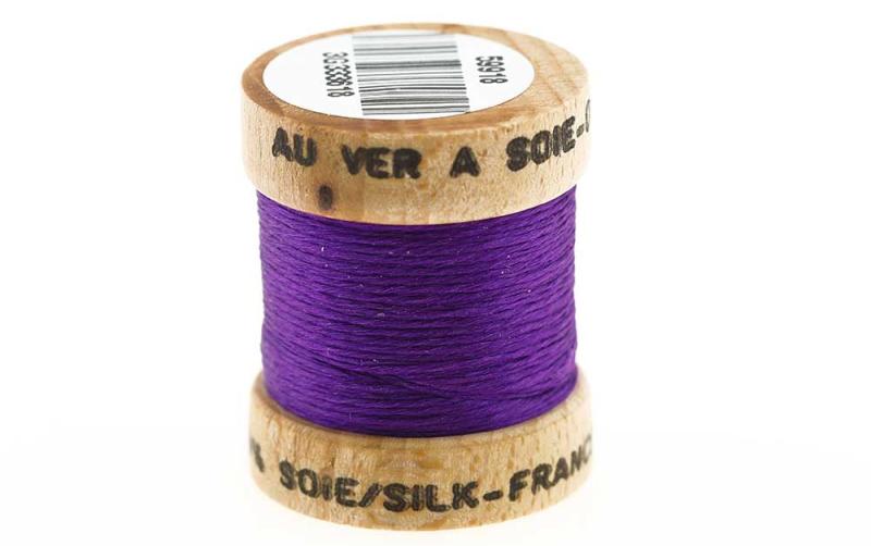 100% Ren Fransk Silke - Lilla fra The Fly Co.