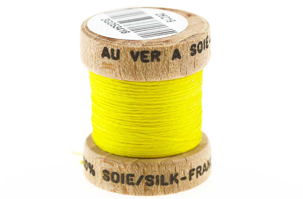 100% Ren Fransk Silke - Citron Gul fra The Fly Co.