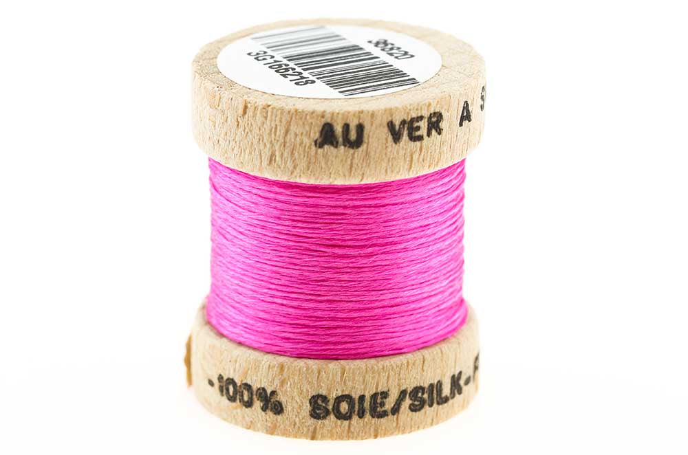 100% Ren Fransk Silke - Pink fra The Fly Co.