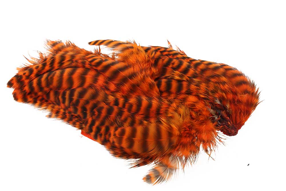 Bløde Hackles - Grizzly Hot Orange fra Hareline
