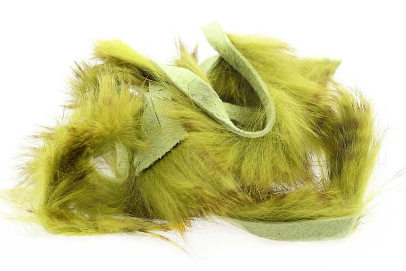 Brune Strimler af Kanin - Olive fra Hareline