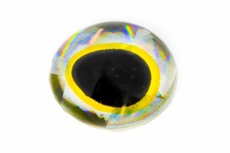3D Epoxy Øjne - Guld/Sølv fra Ftm