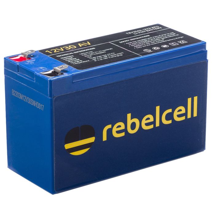 12v30av Lithium fra Rebelcell