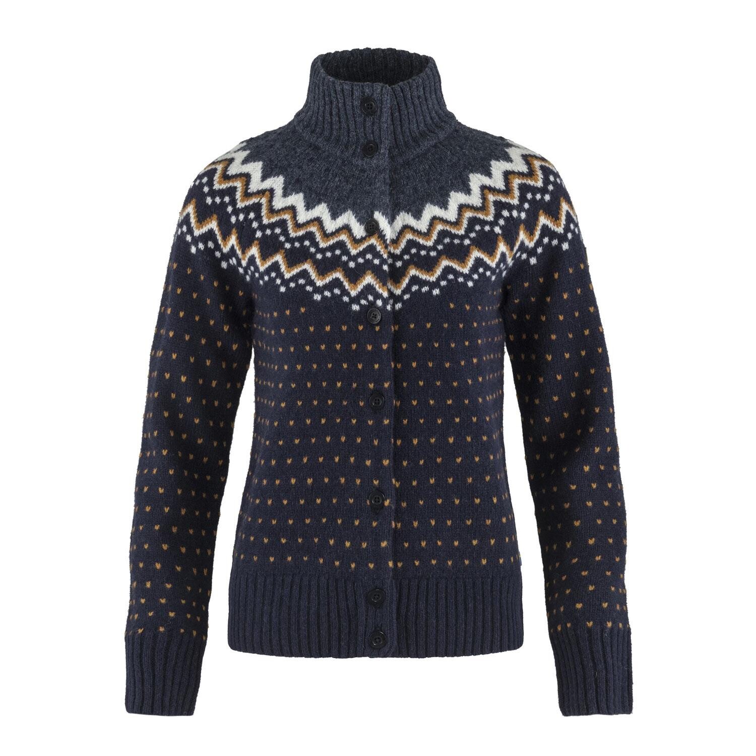 ãvik Knit Dame Cardigan Navy S fra Fjällräven