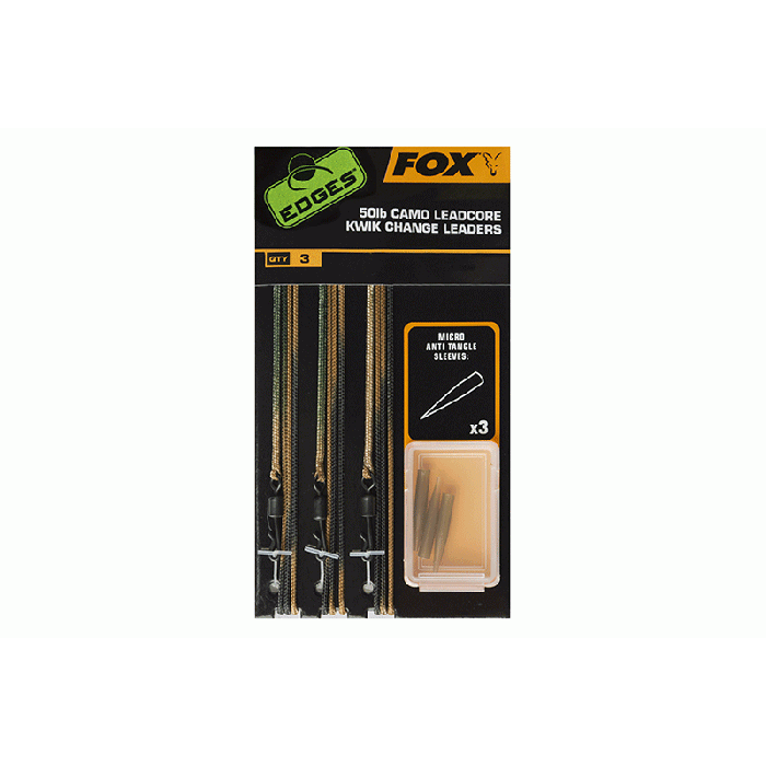 50lb Camo Leadcore Kwik Change Leaders fra Fox