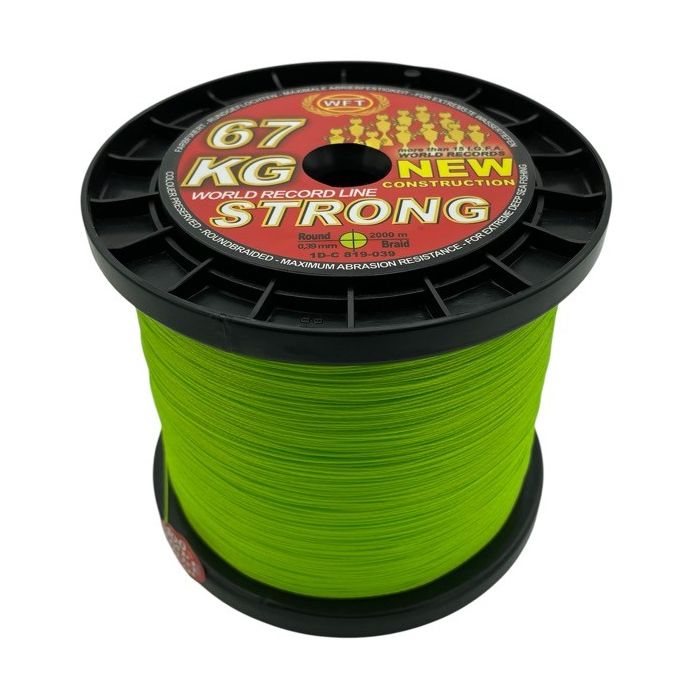 67kg Strong Chartreuse 0,39mm Metermål fra Wft