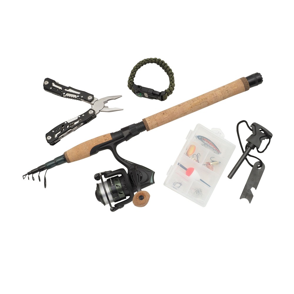 Abu Garcia Diplomat Wilderness Survival Tele Combo   Fiskesæt