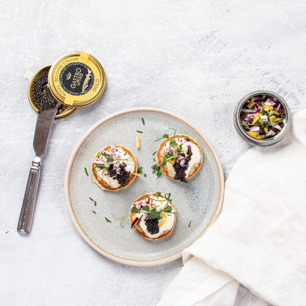 Blinis Med Caviar   Digital Opskrift fra Master