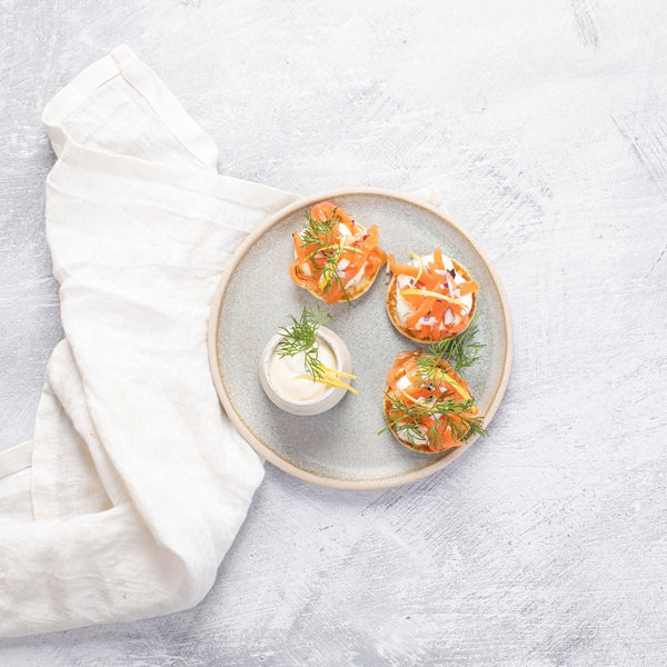 Blinis Med Røget Laks   Digital Opskrift fra Master